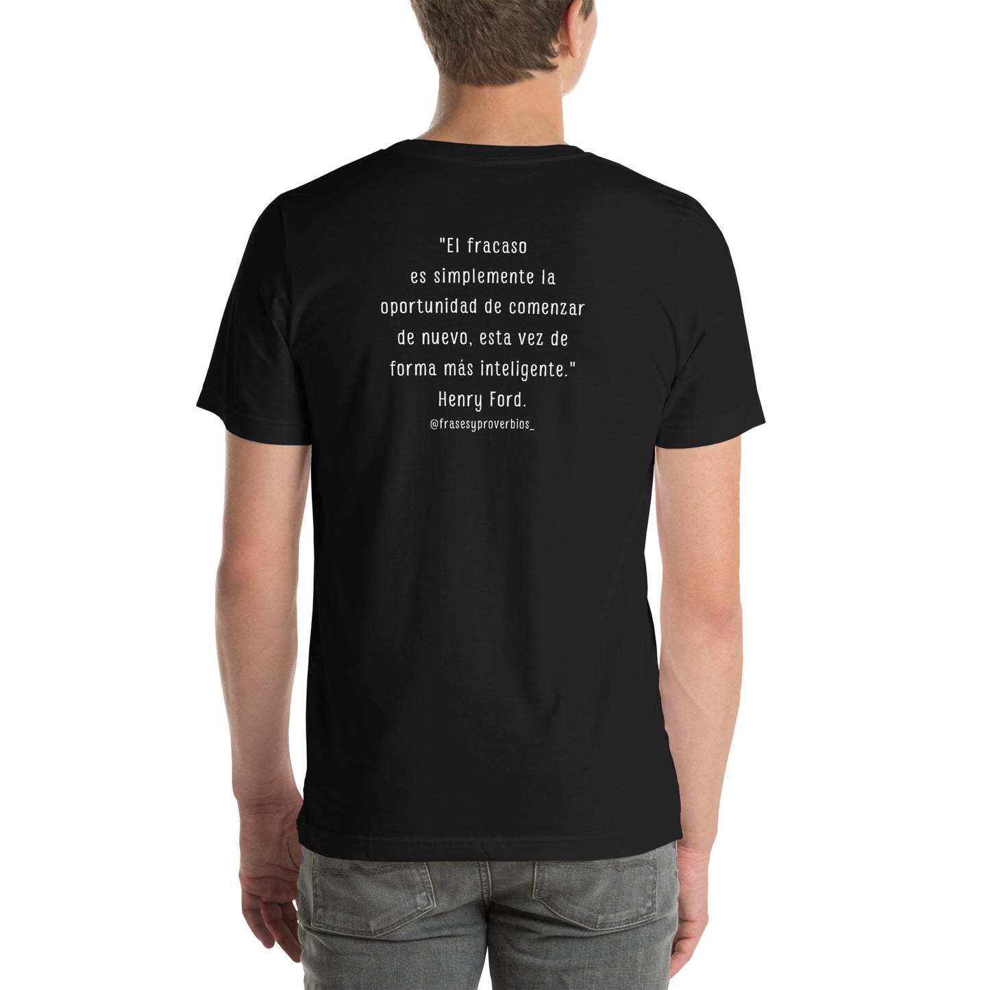 N°50 Frase Polera unisex negra Henry Ford
