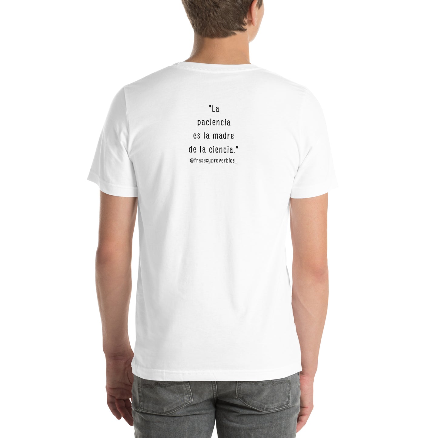N°24 Proverbio Polera unisex blanca