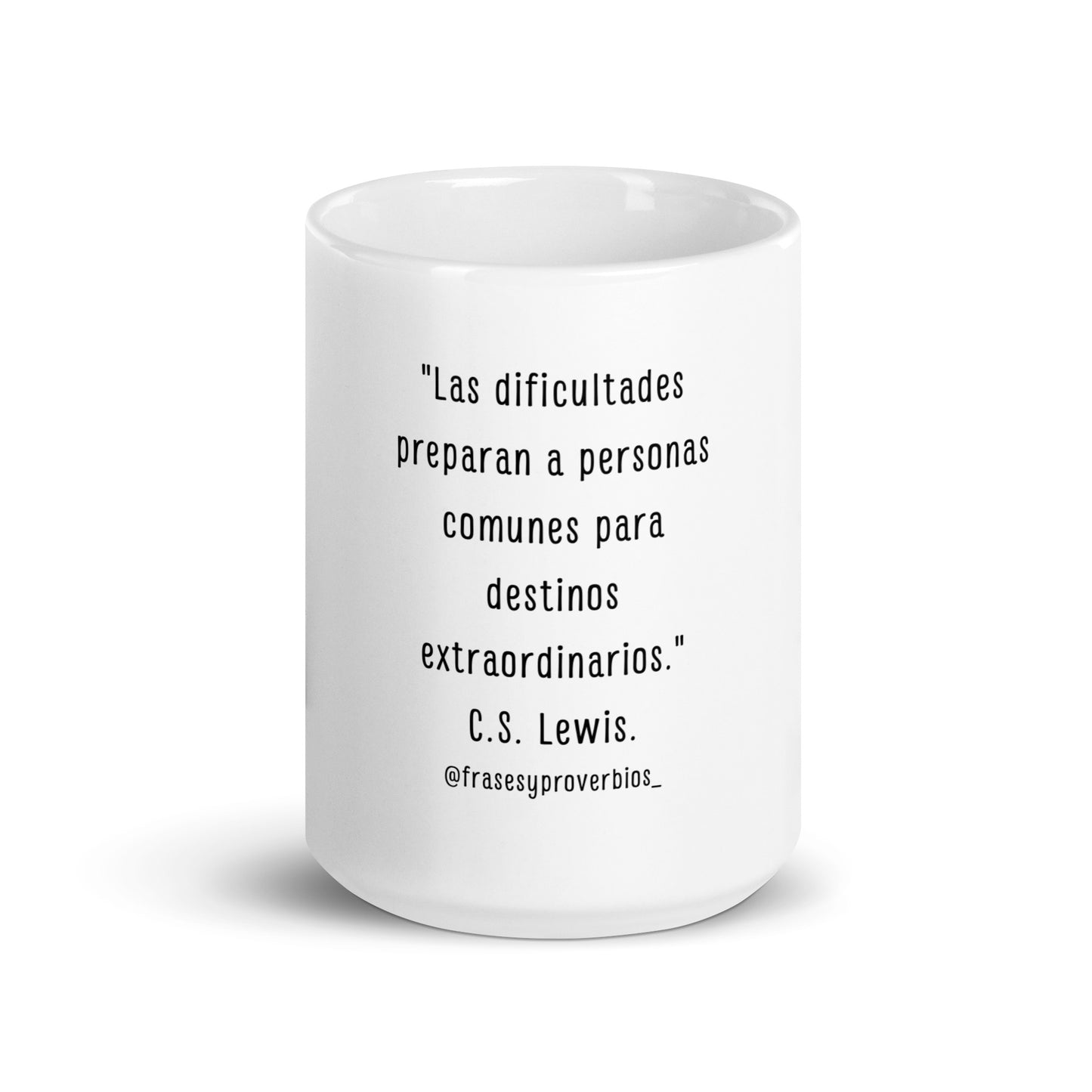 N°02 Frase Taza blanca brillante C.S. Lewis