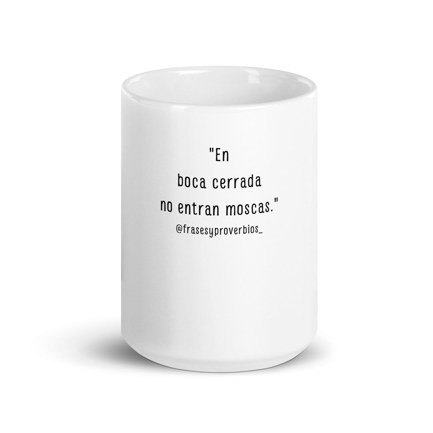 N°36 Proverbio Taza blanca brillante