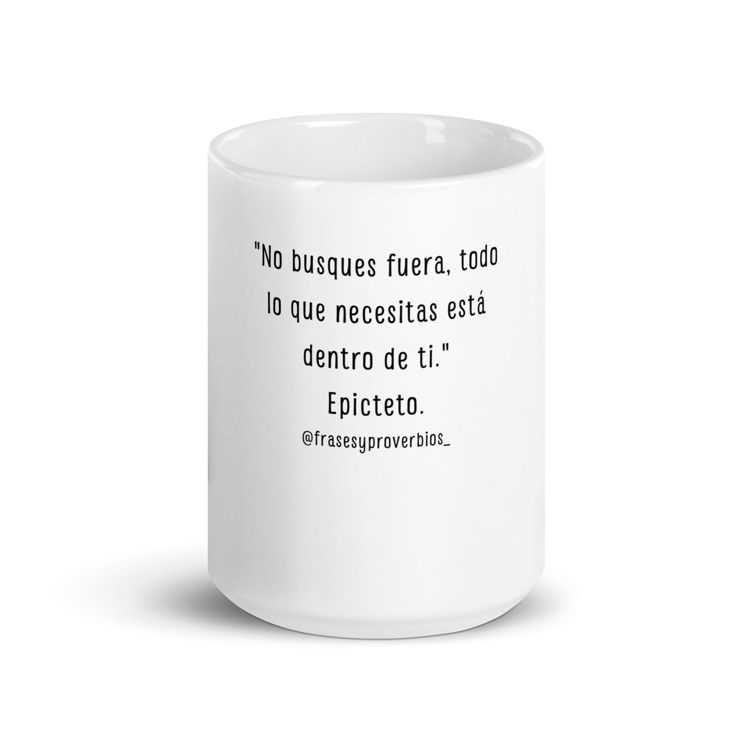 N°43 Frase Taza blanca brillante Epicteto