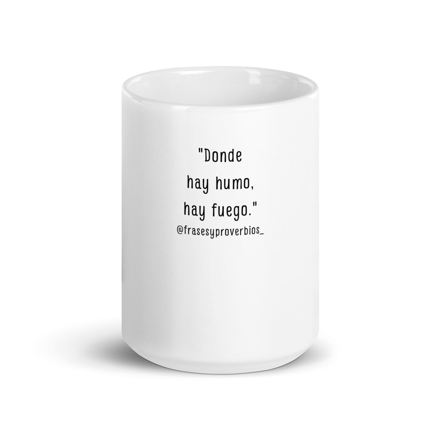 N°48 Proverbio Taza blanca brillante