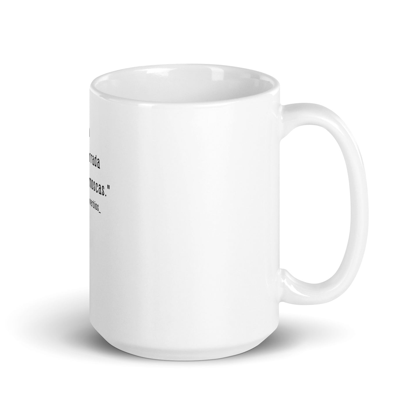 N°36 Proverbio Taza blanca brillante