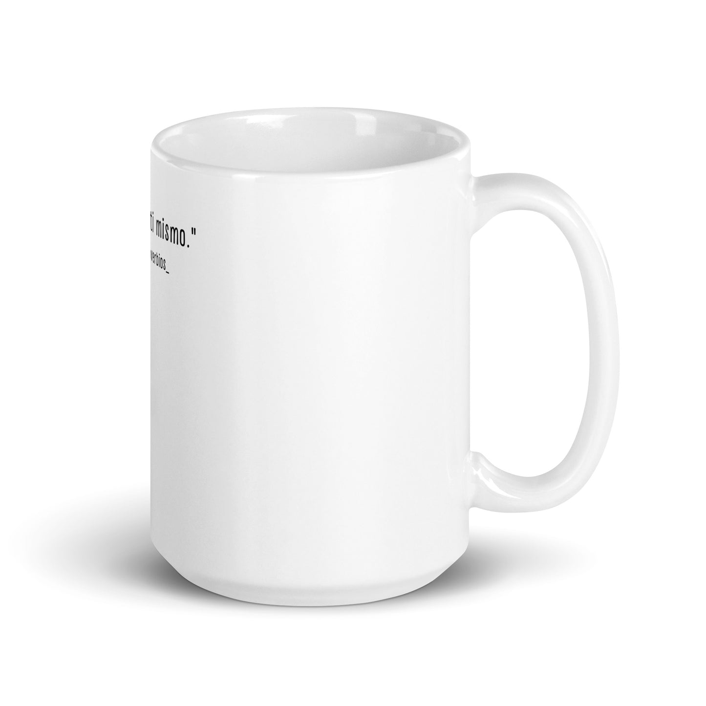 N°39 Proverbio Taza blanca brillante