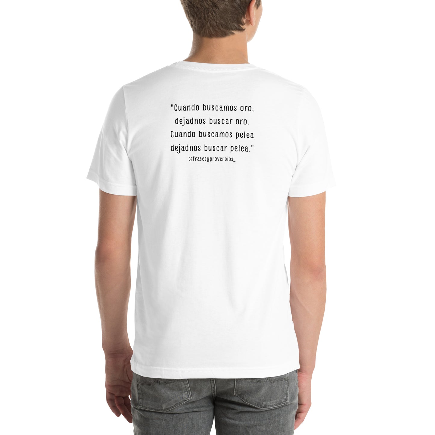 N°45 Proverbio Polera unisex blanca