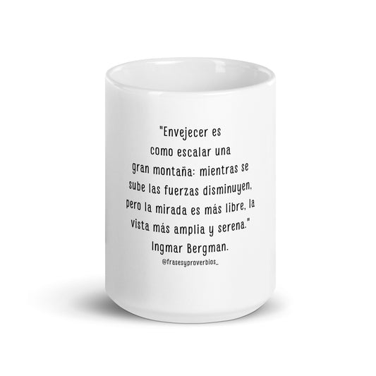 N°11 Frase Taza blanca brillante Ingmar Bergman