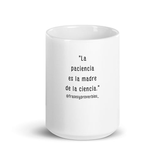 N°24 Proverbio Taza blanca brillante