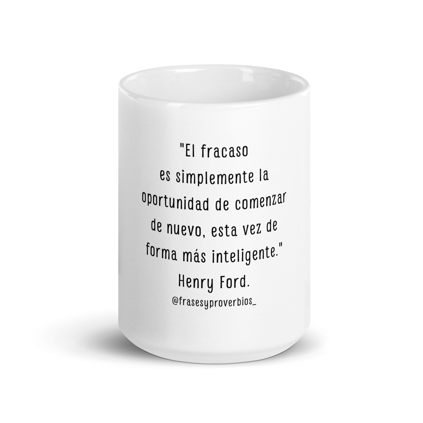 N°50 Frase Taza blanca brillante Henry Ford