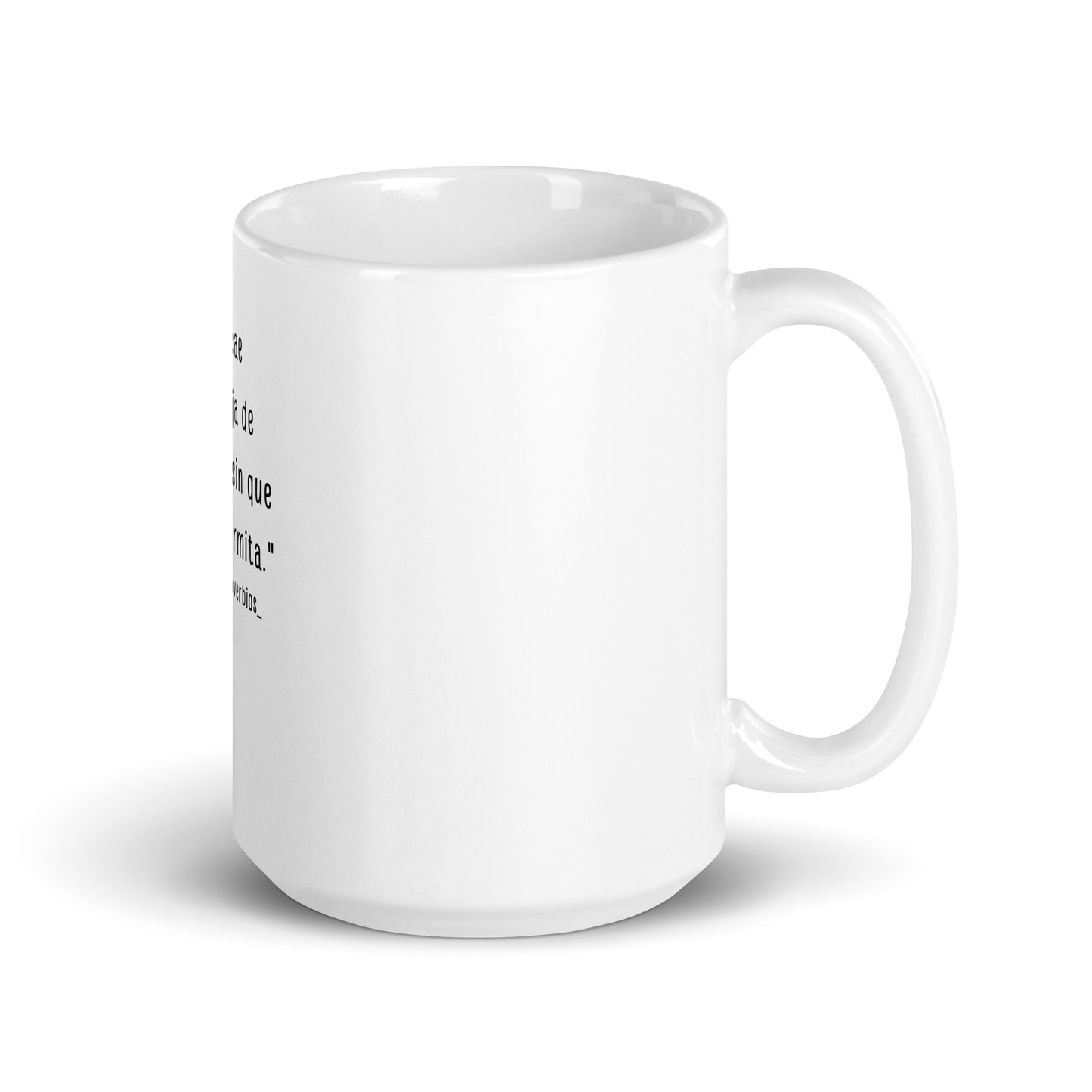 N°12 Proverbio Taza blanca brillante